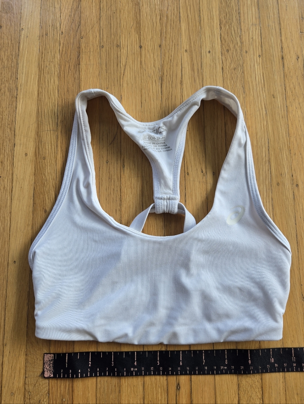 Asics White Sports Bra XS